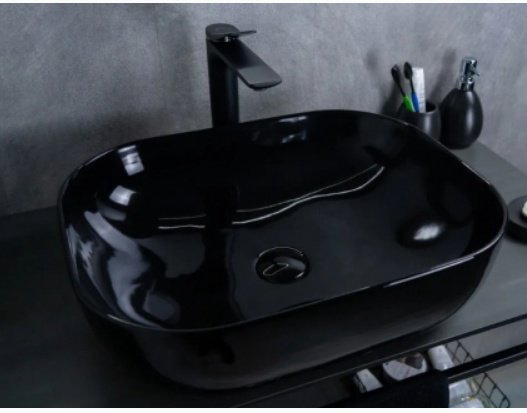 Раковина GID-ceramic BL1302 накладная овальная 50, керамика купить,56600