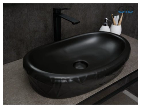 Раковина GID-ceramic Bm777 накладная овальная 60, керамика купить,152400