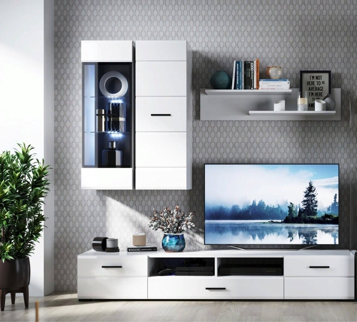 Стенка IMPERIAL Йорк 200х110х35 см, белый купить,NaN