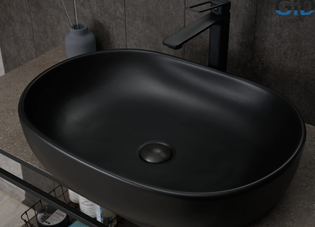Раковина GID-ceramic Bm9026a накладная овальная 60, керамика купить,NaN