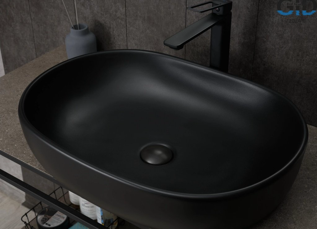 Раковина GID-ceramic Bm9026a накладная овальная 60, керамика купить,NaN