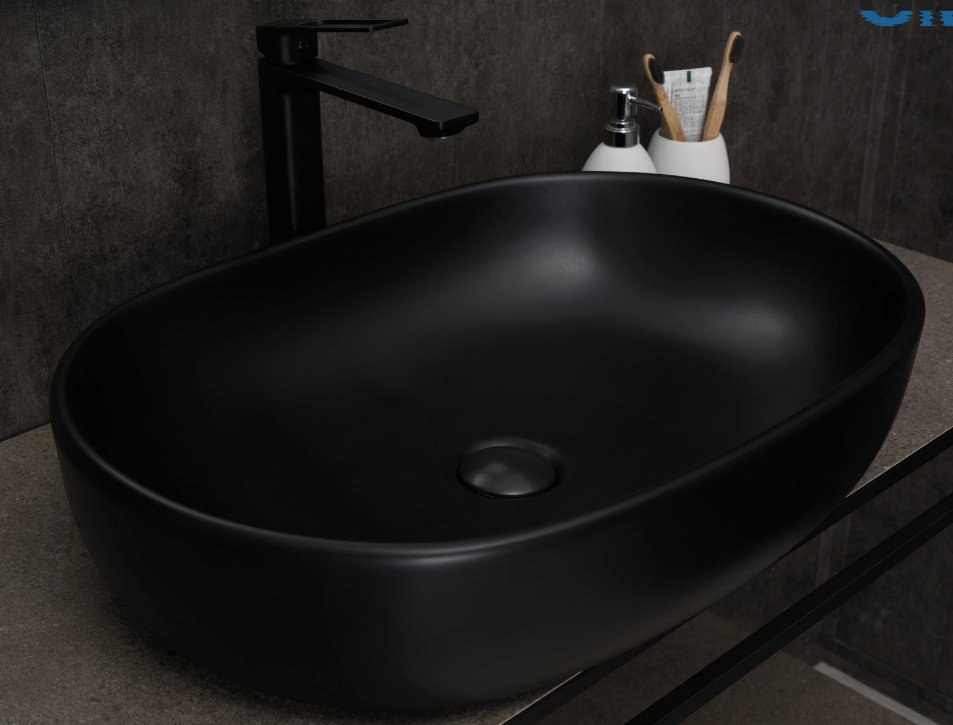Раковина GID-ceramic Bm9026a накладная овальная 60, керамика купить,NaN