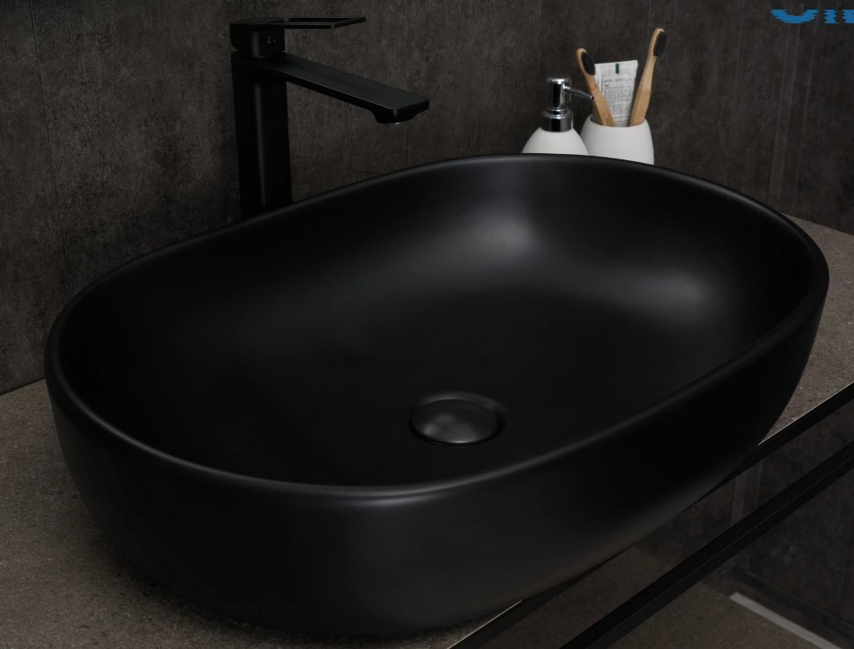 Раковина GID-ceramic Bm9026a накладная овальная 60, керамика купить,NaN