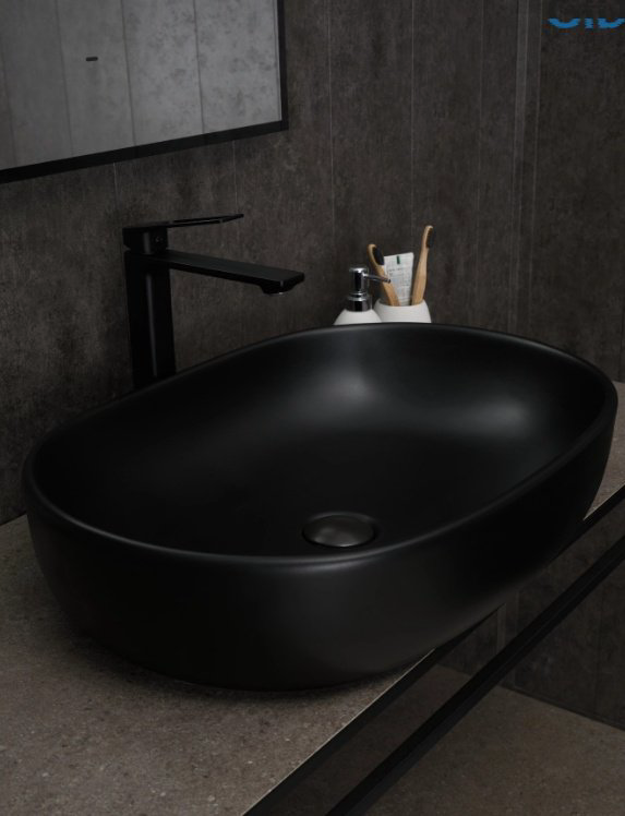 Раковина GID-ceramic Bm9026a накладная овальная 60, керамика купить,NaN