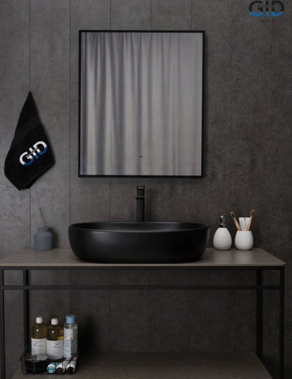 Раковина GID-ceramic Bm9026a накладная овальная 60, керамика купить,NaN