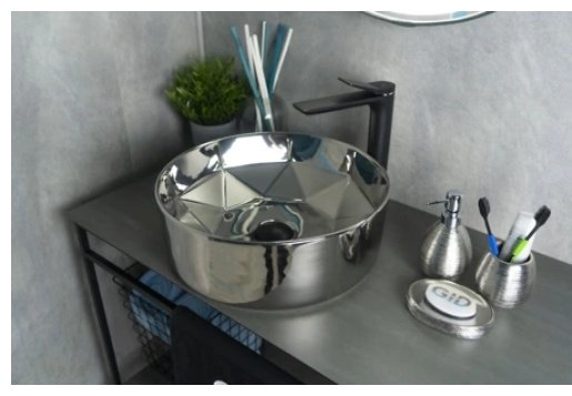 Раковина GID-ceramic D1342h014 накладная круглая 40, керамика купить,NaN