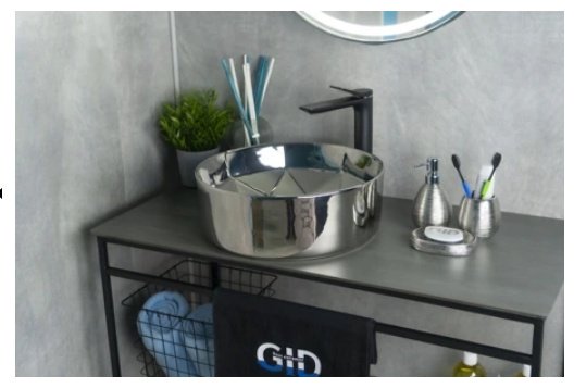 Раковина GID-ceramic D1342h014 накладная круглая 40, керамика купить,NaN