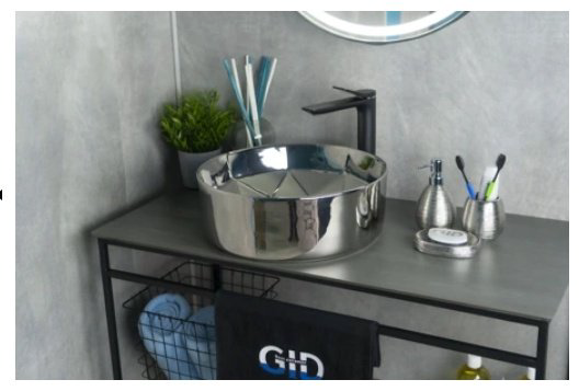 Раковина GID-ceramic D1342h014 накладная круглая 40, керамика купить,NaN
