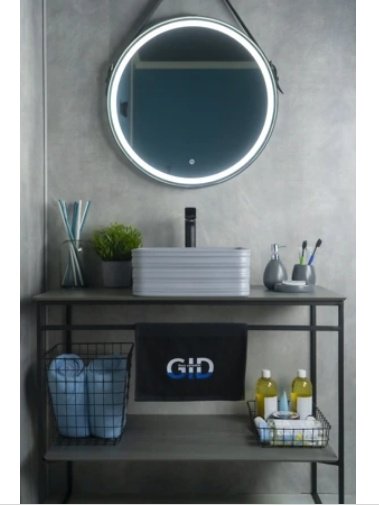 Раковина GID-ceramic Gm965 накладная квадратная 38.5, керамика купить,NaN