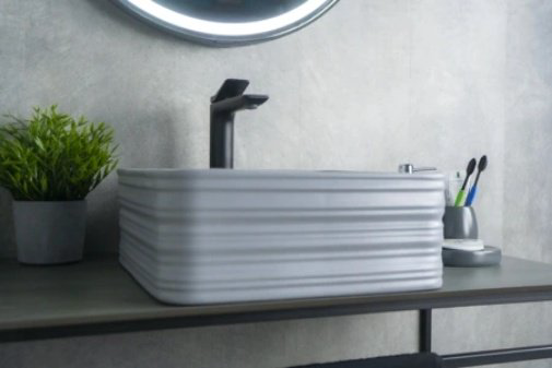 Раковина GID-ceramic Gm965 накладная квадратная 38.5, керамика купить,NaN