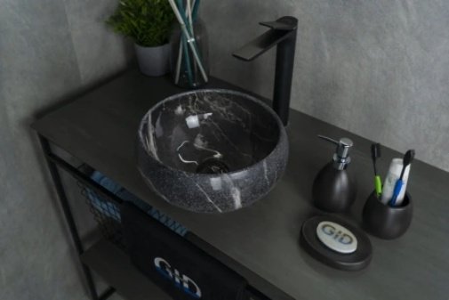 Раковина GID-ceramic Mnc480 накладная круглая 32, керамика