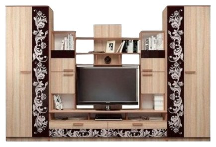 Стенка DOMA BAGIRA 2D 525512 330х220х50 см, коричневый, бежевый купить,NaN