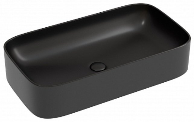 Раковина Ceramicanova CN6054MB накладная прямоугольная 70, санфарфор