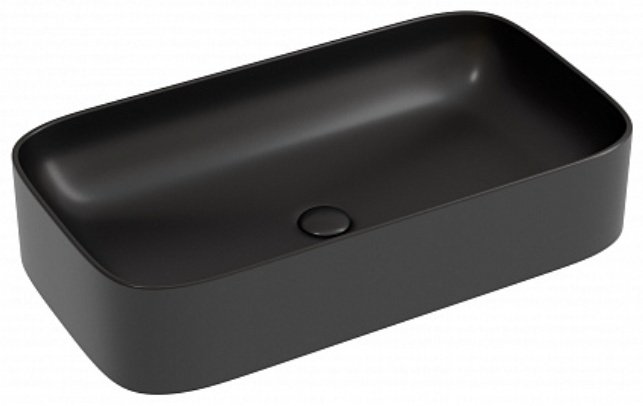 Раковина Ceramicanova CN6054MB накладная прямоугольная 70, санфарфор купить,371100