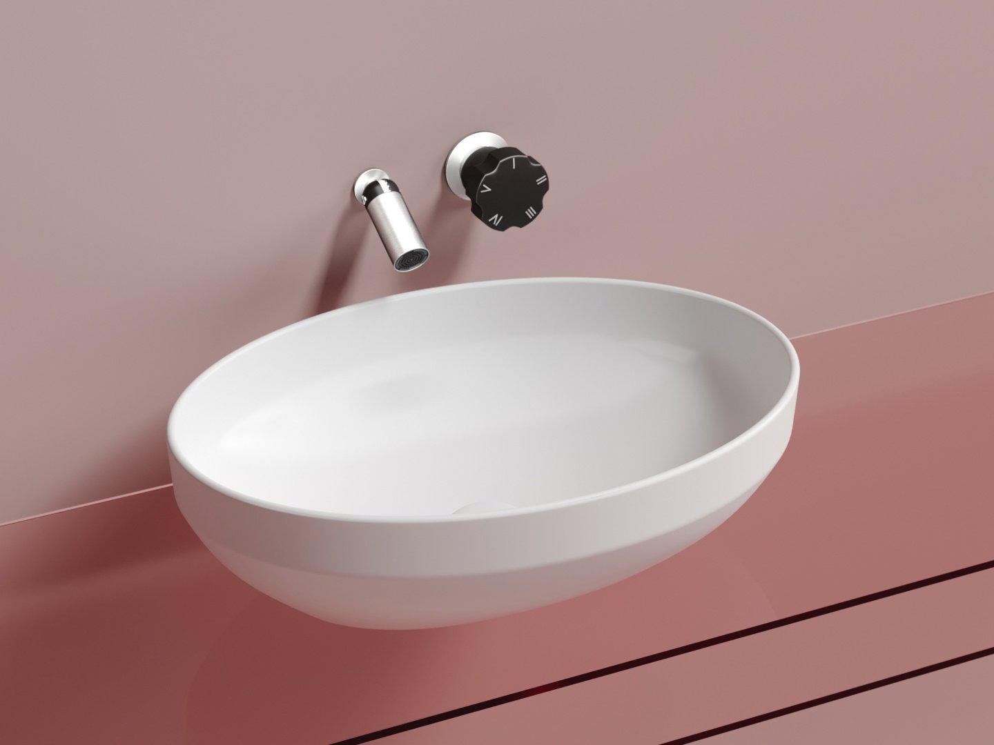 Раковина Ceramicanova Element накладная овальная 36.3, санфарфор