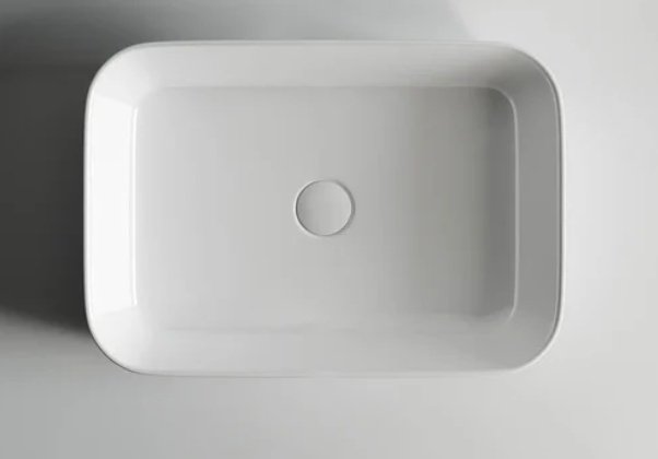 Раковина Ceramicanova CN5004 накладная прямоугольная 60, санфарфор