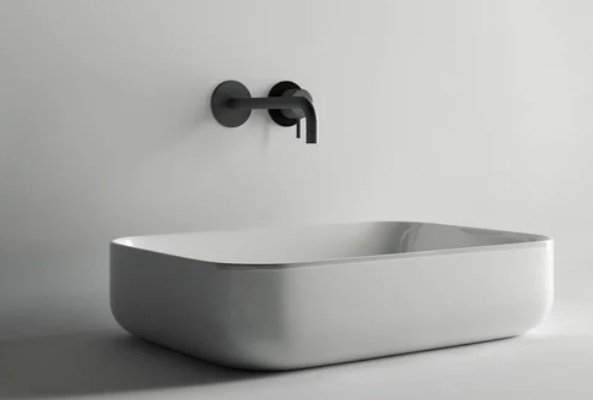 Раковина Ceramicanova CN5004 накладная прямоугольная 60, санфарфор купить,195200