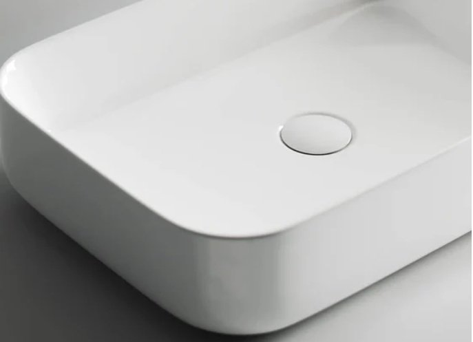 Раковина Ceramicanova CN5004 накладная прямоугольная 60, санфарфор