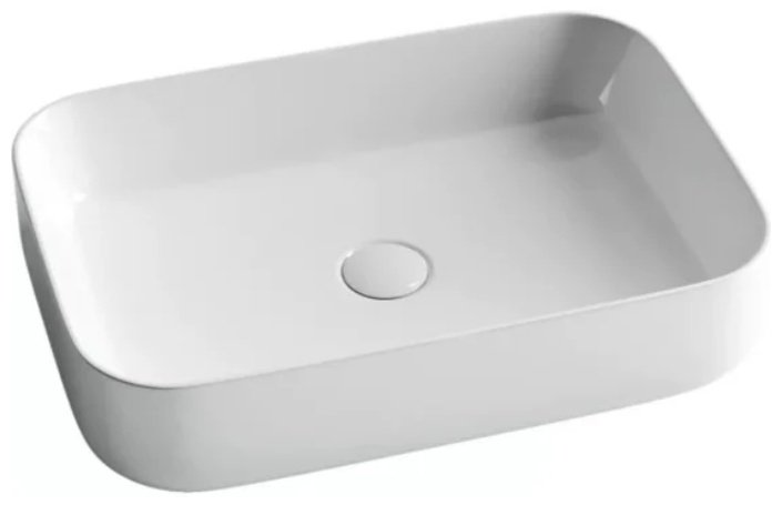 Раковина Ceramicanova CN5004 накладная прямоугольная 60, санфарфор