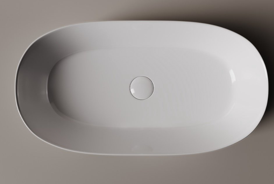 Раковина Ceramicanova CN5022 накладная овальная 66.5, санфарфор купить,187000