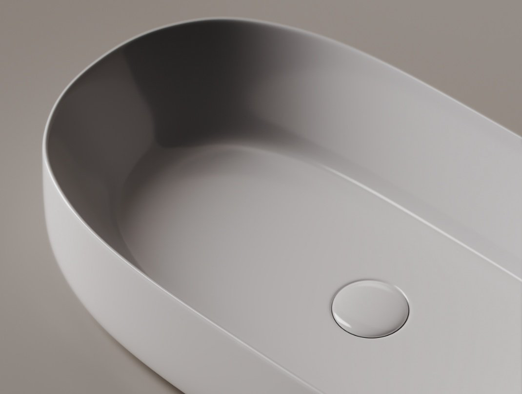 Раковина Ceramicanova CN5022 накладная овальная 66.5, санфарфор купить,187000
