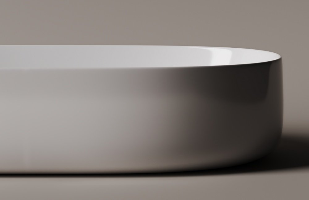 Раковина Ceramicanova CN5022 накладная овальная 66.5, санфарфор