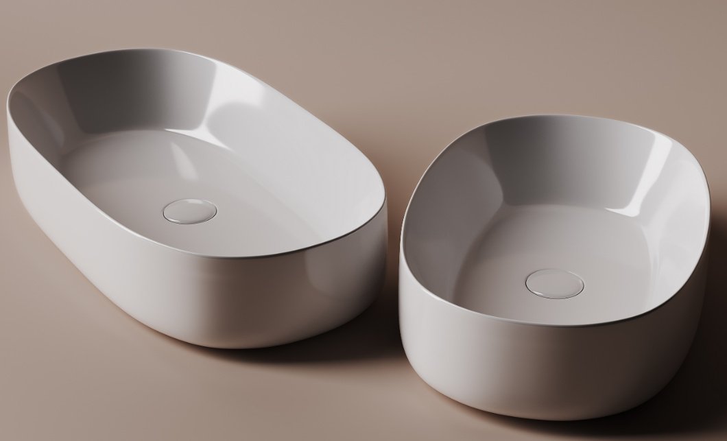 Раковина Ceramicanova CN5022 накладная овальная 66.5, санфарфор