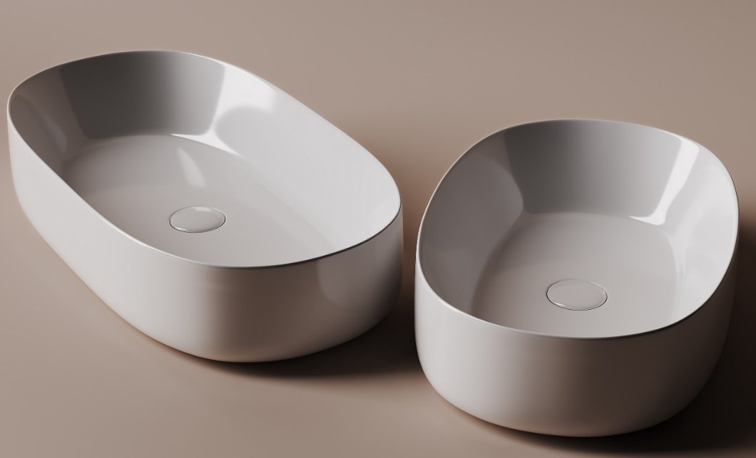 Раковина Ceramicanova CN5022 накладная овальная 66.5, санфарфор купить,187000