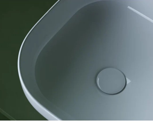 Раковина Ceramicanova CN5032 накладная квадратная 38, санфарфор