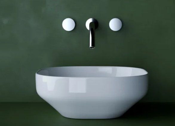 Раковина Ceramicanova CN5032 накладная квадратная 38, санфарфор
