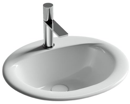 Раковина Ceramicanova CN6080 врезная овальная 45.5, мрамор