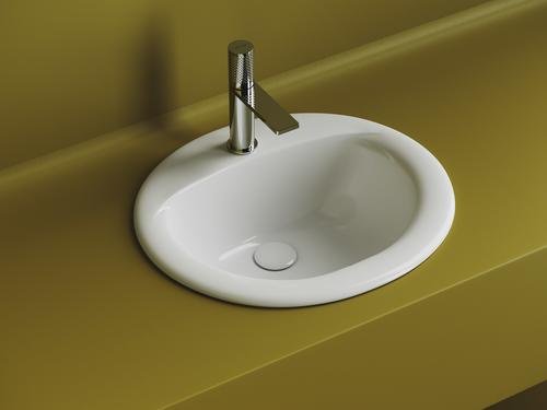 Раковина Ceramicanova CN6080 врезная овальная 45.5, мрамор