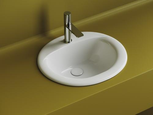 Раковина Ceramicanova CN6080 врезная овальная 45.5, мрамор купить,68754