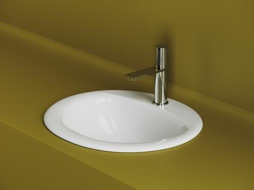 Раковина Ceramicanova CN6080 врезная овальная 45.5, мрамор
