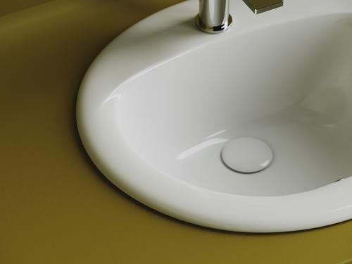 Раковина Ceramicanova CN6080 врезная овальная 45.5, мрамор