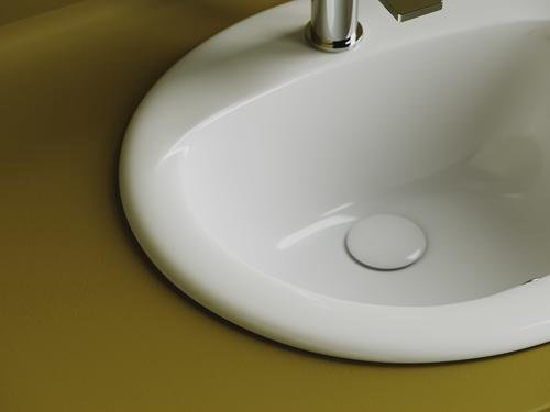 Раковина Ceramicanova CN6080 врезная овальная 45.5, мрамор купить,68754