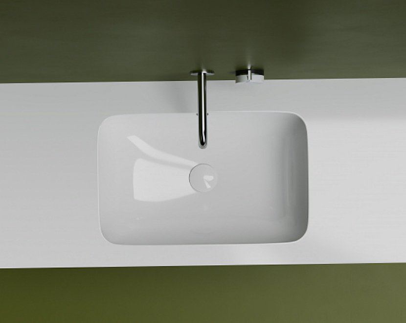 Раковина Ceramicanova CN7018 врезная прямоугольная 54, санфарфор купить,154125