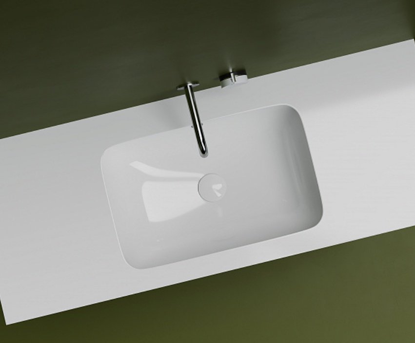 Раковина Ceramicanova CN7018 врезная прямоугольная 54, санфарфор