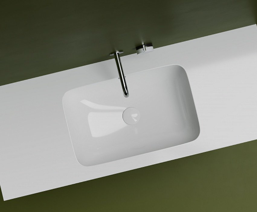 Раковина Ceramicanova CN7018 врезная прямоугольная 54, санфарфор купить,154125