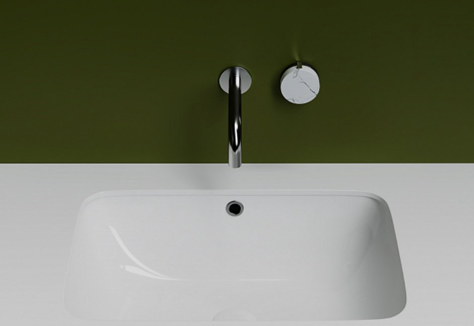 Раковина Ceramicanova CN7018 врезная прямоугольная 54, санфарфор купить,154125