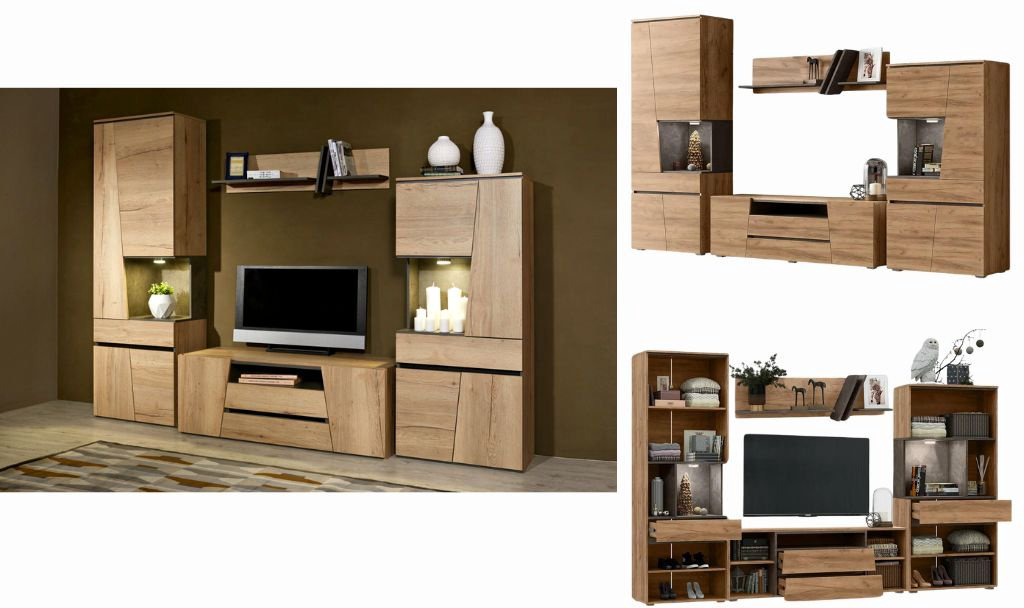 Комплект для гостиной DOMA SR-LOFT коричневый купить,NaN