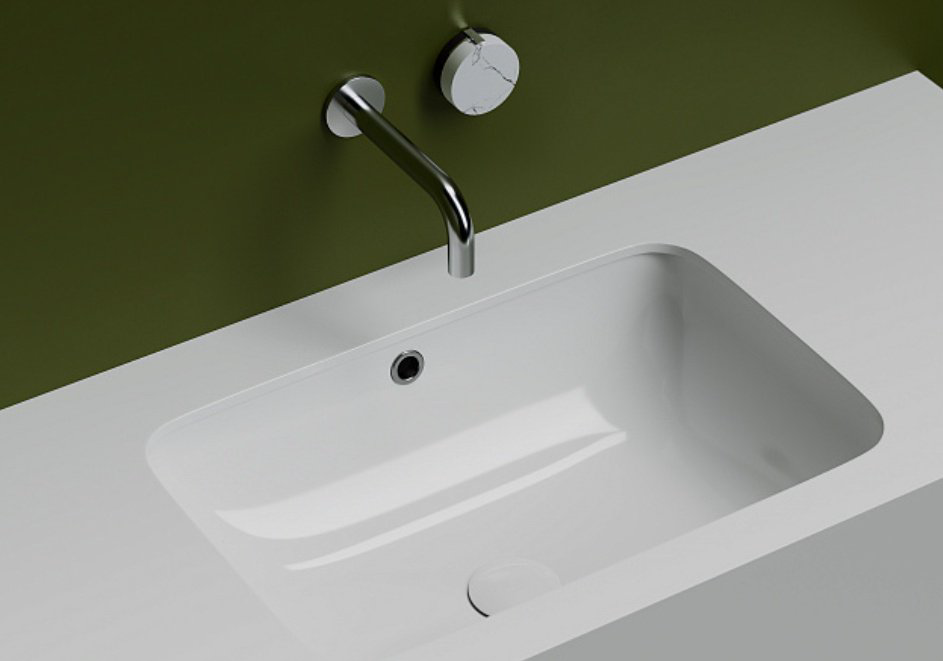 Раковина Ceramicanova CN7018 врезная прямоугольная 54, санфарфор купить,154125
