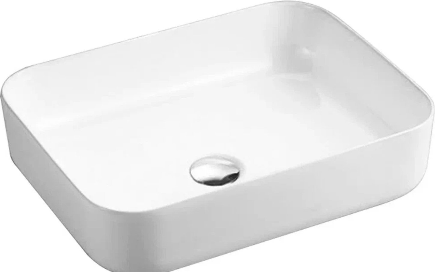 Раковина WeltWasser WW ELBACH 2195 накладная прямоугольная 50 см, фаянс
