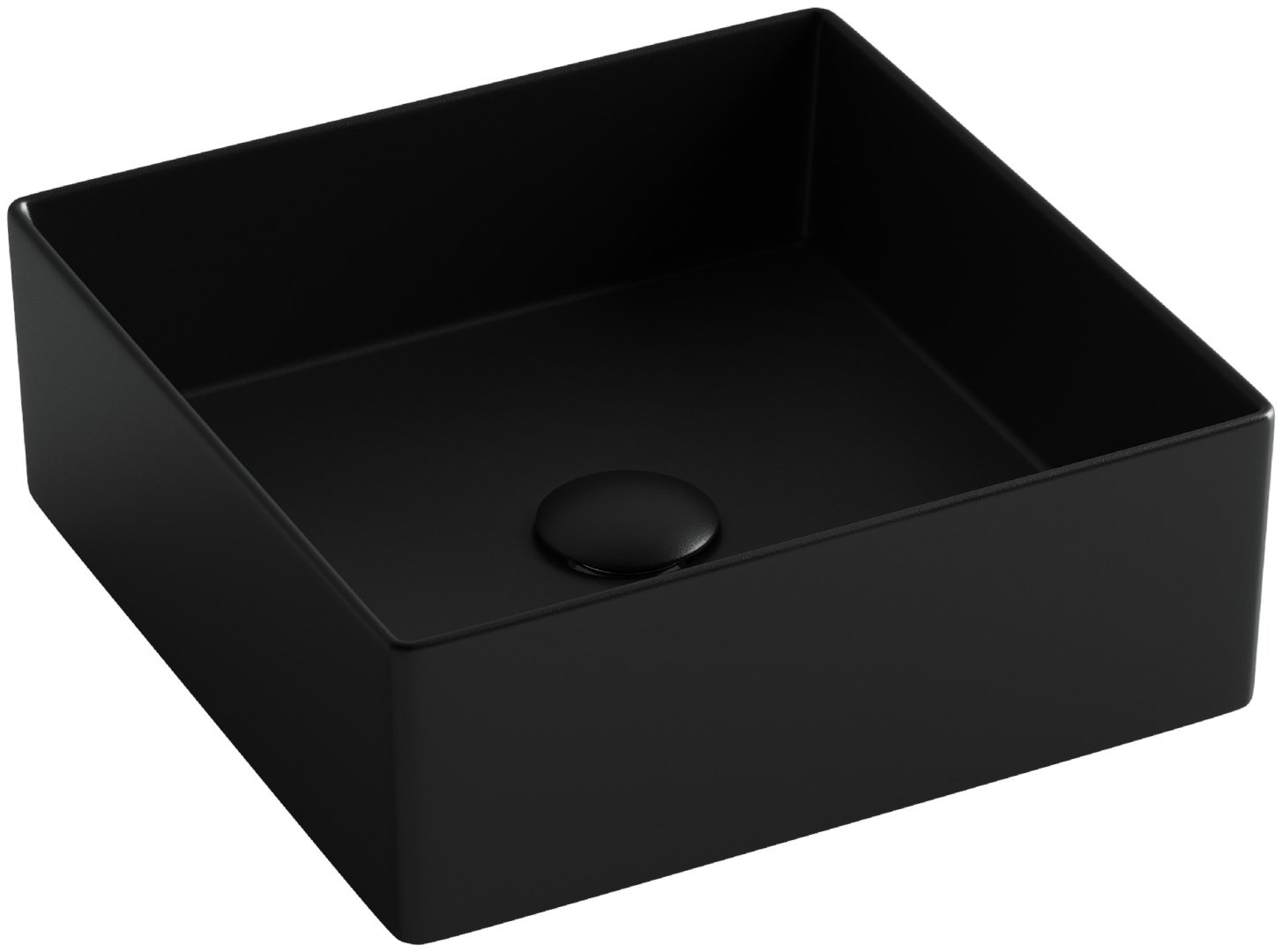 Раковина Ceramicanova CN6068MB накладная квадратная 36.1, санфарфор