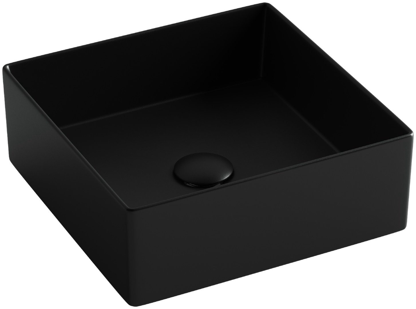 Раковина Ceramicanova CN6068MB накладная квадратная 36.1, санфарфор