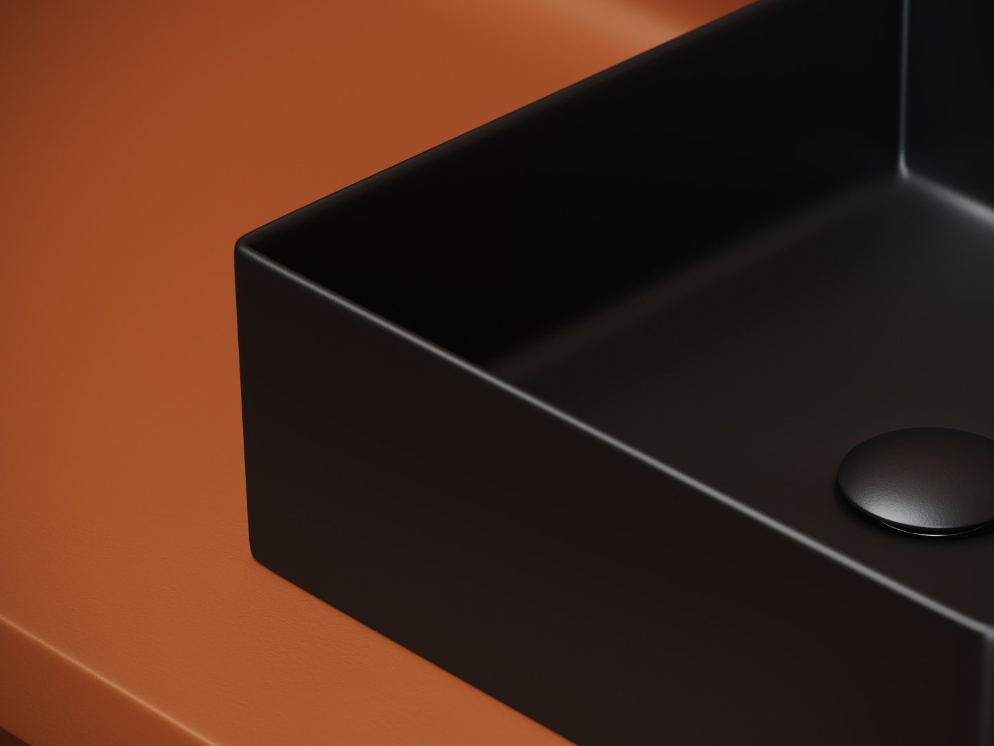 Раковина Ceramicanova CN6068MB накладная квадратная 36.1, санфарфор