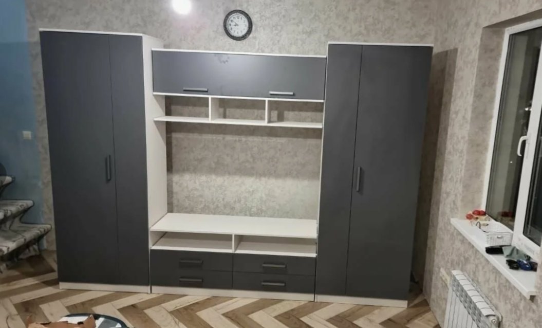 Стенка DOMA Стенка/ГОРКА PL-304, серый, белый купить,NaN