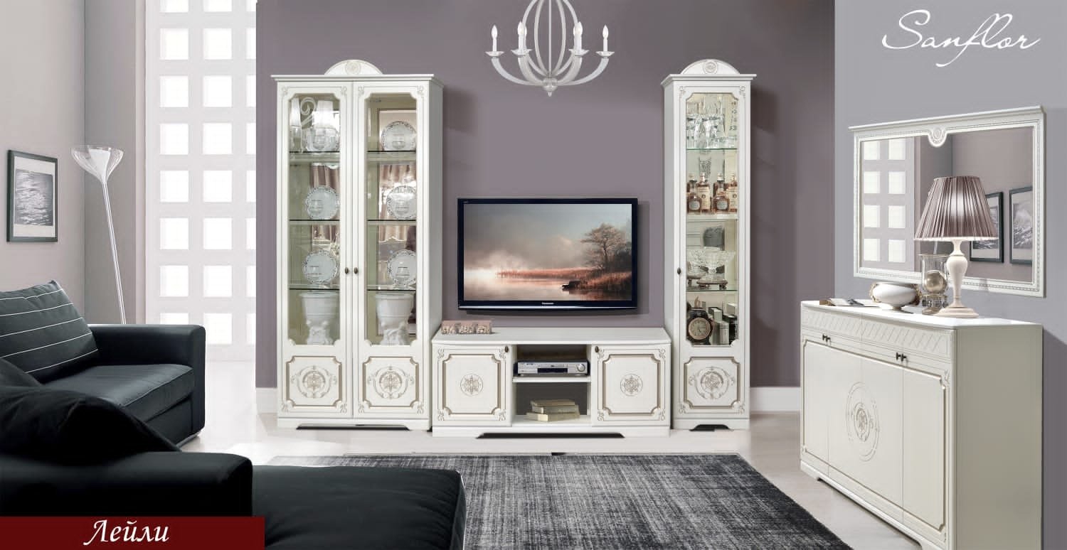 Комплект для гостиной DOMA LEYLI LUX 1525412156 белый, золотой купить,NaN