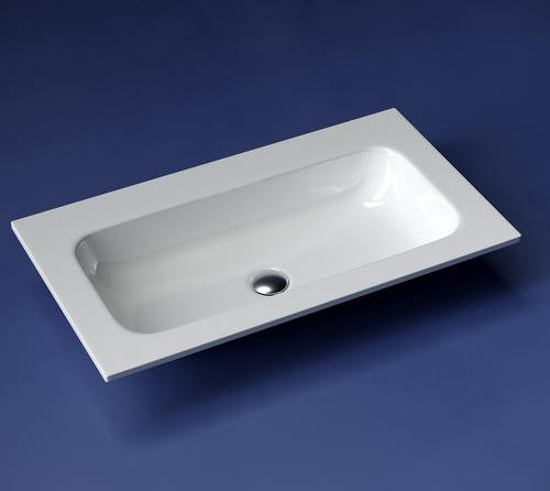 Раковина Ceramicanova CN7012wx накладная прямоугольная 45.7, мрамор