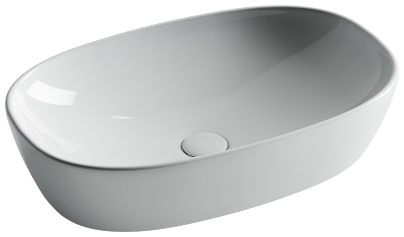 Раковина Ceramicanova CN5039 накладная овальная 60, санфарфор